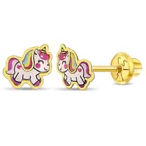 ピアス STONEHENgE Unicorn 14k earrings Unicorn Double Huggie – STONE AND STRAND